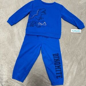 Carter's Blue Dinosaur Pajama Set
